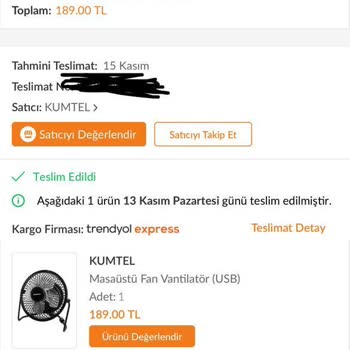 Kumtel KUF-101 Fanın Metalli Sesi Ve İlgisiz Servis!