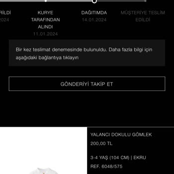 Zara Hızlı Gönderi İçin Ücret Alınıp Gönderilmeyen Paket!