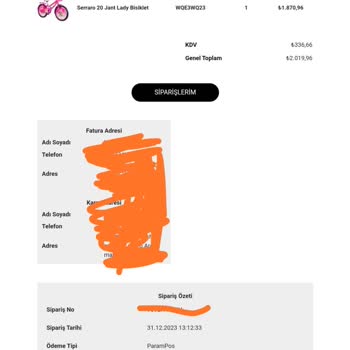 Serraro Bisiklet Güven Vermeyen Site, Kaybolan Bisiklet