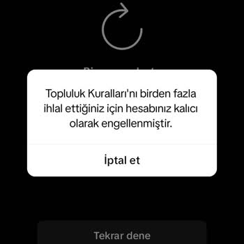 TikTok Hesabımı Kalıcı Olarak Kapattı?