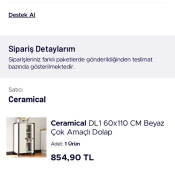 Ceramical Metal Mobilya Satıcısı Ceramical Olan Ürün 4 Aydır Gelmedi
