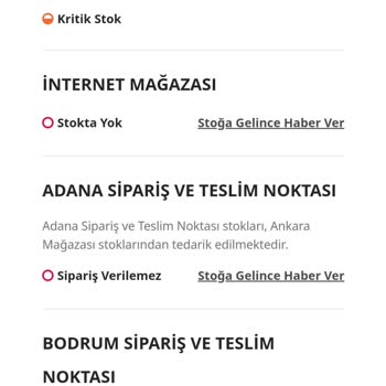 IKEA Puanları Ve Güncel Olmayan Stok Bilgisi