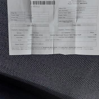 Schafer Tencere Soyulma Var, Değişim İade Yok