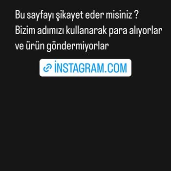 Aischa.boutique (Instagram) Online Alışverişte Mağduriyet Yaşadım
