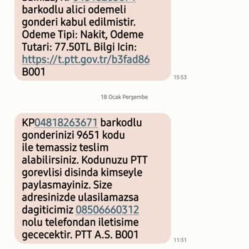 PTT Kargo Teslimat Gecikmesi Hüsranı