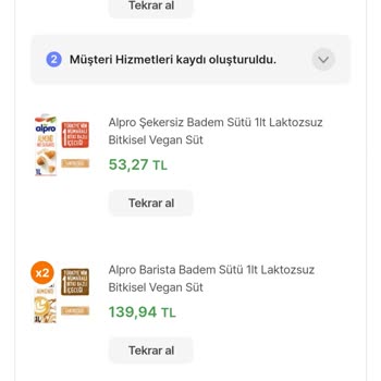 Hepsiburada Teslim Edilmeyen Alpro Süt Ve İade Edilemeyen Ücretim