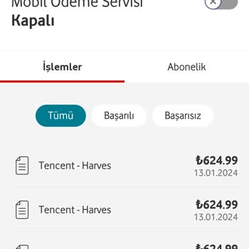 Vodafone Faturama Yansıyan Oyun Sitesi Ücretleri