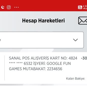 Google Games Mutabakat Paramı İade Ediniz!