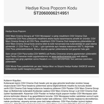 Paribu Cineverse Sinema Büfesinde Yaşanan Müşteri Memnuniyetsizliği