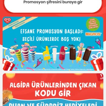 Algida Uygulaması ve Boşa Çıkan Puanlar