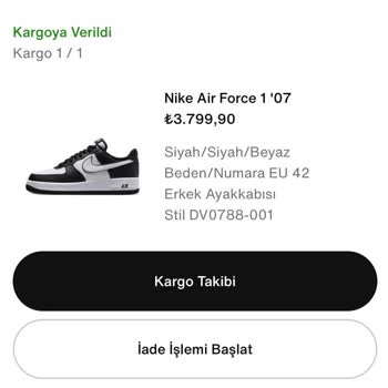 Nike Sipariş Verdiğim Gelen :(
