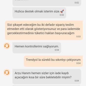 Trendyol İade Talebi Açıp İade Etmediler