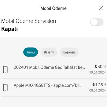 Vodafone Pay Vodafone Mobil Ödeme Geç Tahsilat Bedeli