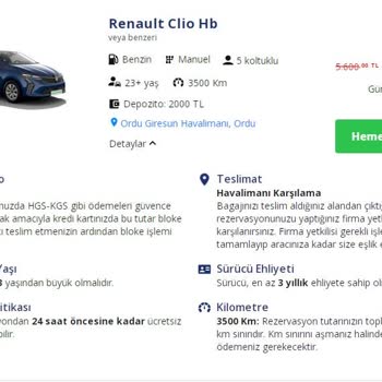 Enuygun.com Sitesinde Araba Kiralamak = Mağduriyet