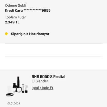 Arçelik Siparişimi Teslim Etmiyor!