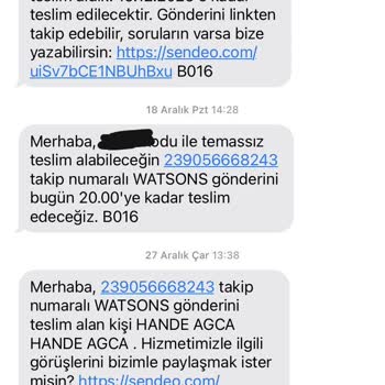 Sendeo Teslim Edilmeyen Ürün Teslim Edildi Görünüyor