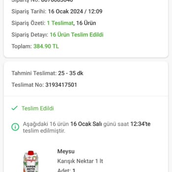 Trendyol Hızlı Market Çevrimiçi Platform Üzerinden Satılan Süresi Geçmiş Gıda Ürünleri