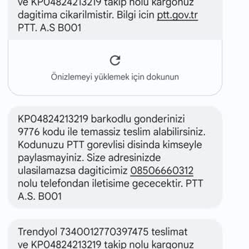 PTT Kargo Adres Harici Bir Yere Teslim