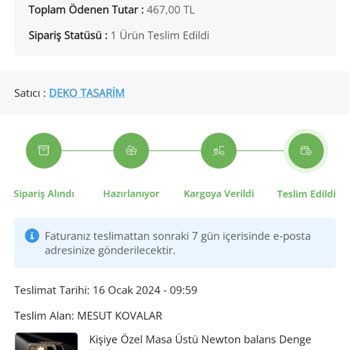 Çiçek Sepeti Üzerinden Gelen Hediye Kusurlu Sorumsuzluk