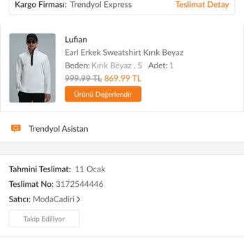 Lufian Yanlış Ürün İadesinde Satıcı İle Yaşanan Sorun