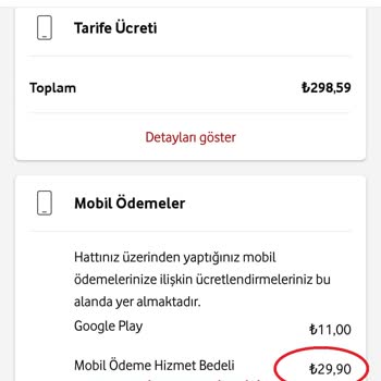 Vodafone Ön Onay Olmadan Mobil Ödeme Hizmet Bedeli Alıyor...