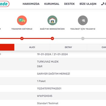 Kargom Sende Firmasında Bekleyen Gönderi