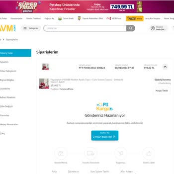 Epttavm Siparişi Kargoya Vermiyor