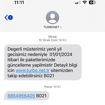 Turbonet İnternet Hizmet Sağlayıcım Geçiş İşlemimi Onaylamıyor