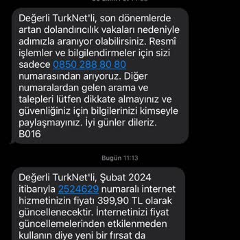 TurkNet Her Dakika Zam Yapıyor