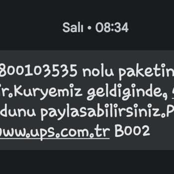 UPS Türkiye Kargom Elime Ulaşmadı