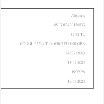 YouTube 2 Kere Ücret Kesintisi Oldu Üyeliğim Sonlandırıldı