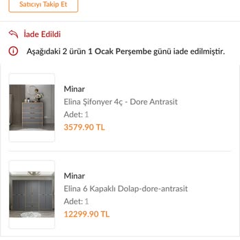 Trendyol Tarafından Elime Ulaşmadan İptal Edilen Kargo