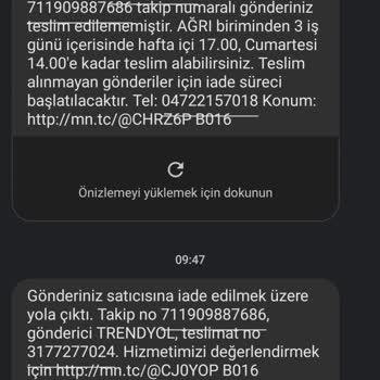 MNG Kargo Kargom Dağıtıma Çıkmadan İade Edildi!