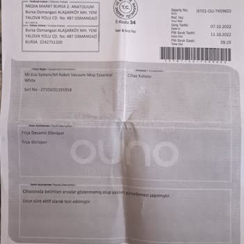 Ouno Service Xiaomi Akıllı Süpürge Arızası