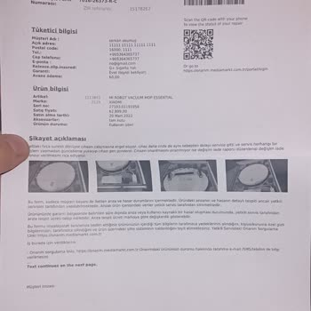 Ouno Service Xiaomi Akıllı Süpürge Arızası