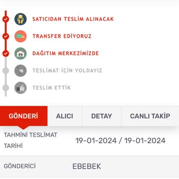 Kargomsende Sipariş Teslimi Hakkında Bilgi