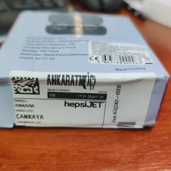 Hepsijet Kuryesinin İade Üründe Barkodu