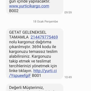 Yurtiçi Ürünümü Teslim Etmiyor