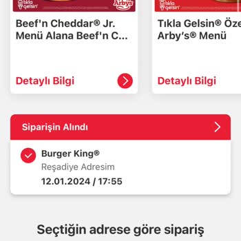 Tıkla Gelsin Teslim Edilmeyen Sipariş