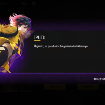 Garena Free Fire Para Birimi Geçersizdir.