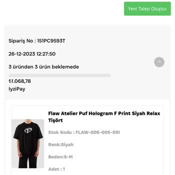 Flawwear İade Sorumsuzluğu