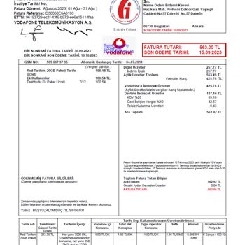 Vodafone Fatura Ve İletişim Mağduriyeti
