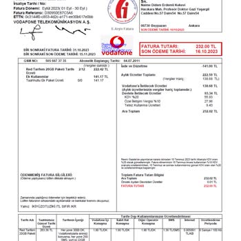 Vodafone Fatura Ve İletişim Mağduriyeti