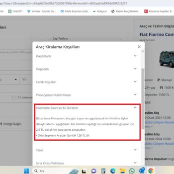 B2car Kilometre Aşımı Fazladan Para İçin Yalan