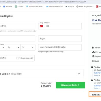 B2car Kilometre Aşımı Fazladan Para İçin Yalan