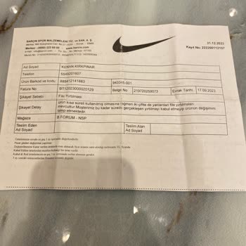 Forum Bornova Nike AirMax270 Ayakkabım 1 Ayda Parçalandı