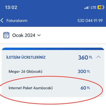 Turkcell Paket Aşımı Yalanı