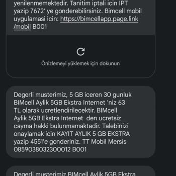 Bimcell Aldatıcı 5 GB Kampanyası
