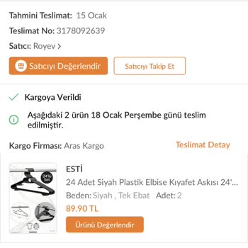 Aras Kargo Kargo Teslim Etmiyor