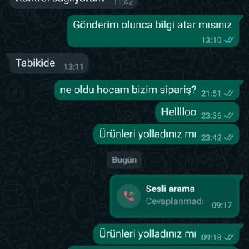 Hepsi Dumandan Aldığını Ürünler Yollamıyor.